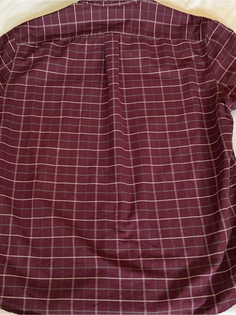 J. Crew Oxford Flex Shirt Men Extra Large Burgundy Button Down 100 % Cotton NEW